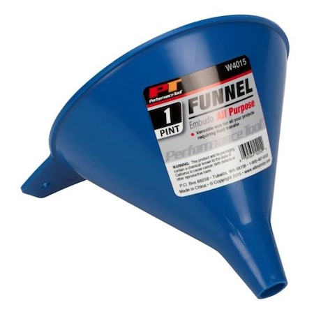 Performance Tool 1 Pint All Purpose Funnel, W4015 W4015